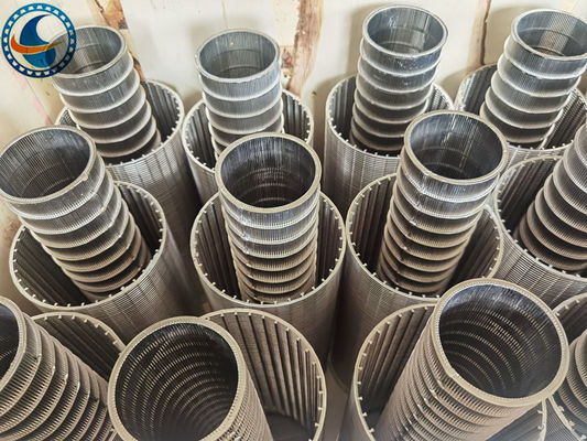 Id40mm Stainless Steel Profile Wet Dry Separator Od48mm Vee Wire Screen Filter