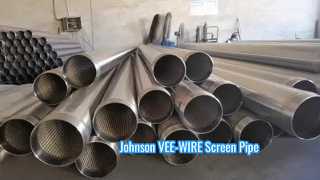 Σωλήνας οθόνης από ανοξείδωτο χάλυβα Johnson VEE-WIRE 100 bar