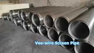 SS304 OD 14" Vee-wire Screen Pipe με BTC Threaded
