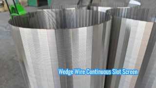 Οθόνη συνεχούς υποδοχής υποδοχής 20 Wedge Wire
