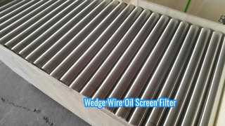Φίλτρο οθόνης λαδιού AISI 316L OD 50mm Wedge Wire
