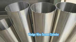 Κύλινδρος οθόνης SS 316L Slot 25μm Wedge Wire