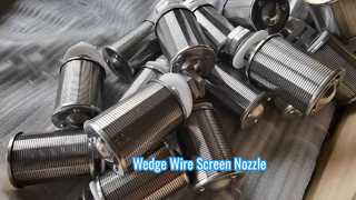 Ακροφύσιο σήτας SS316L Wedge Wire για διήθηση ρητίνης