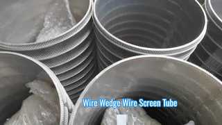 SS304 Σύρμα σχήματος Vee Reverse Wedge Wire Screen